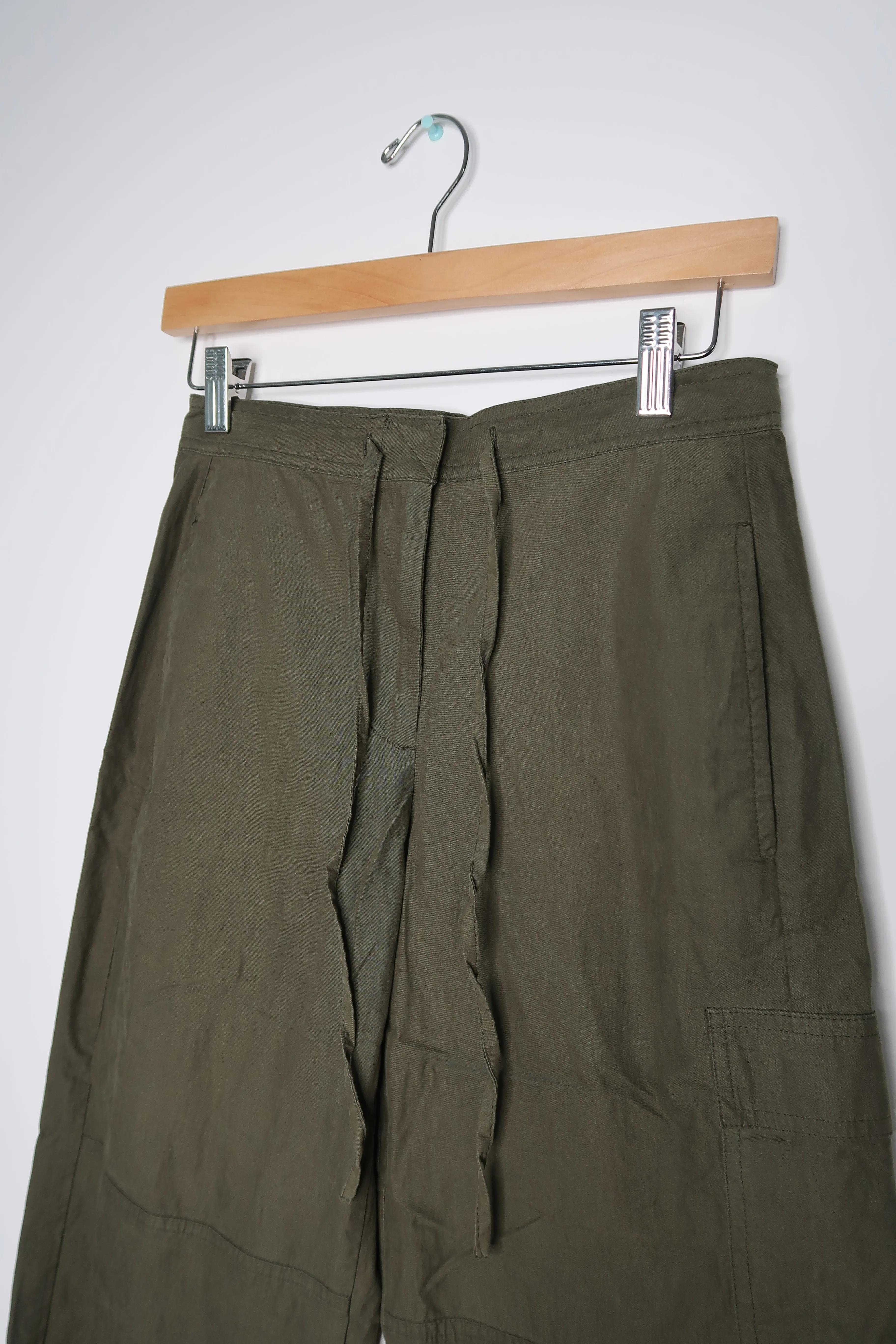 2000s Vintage Express Army Green Cargo Pants