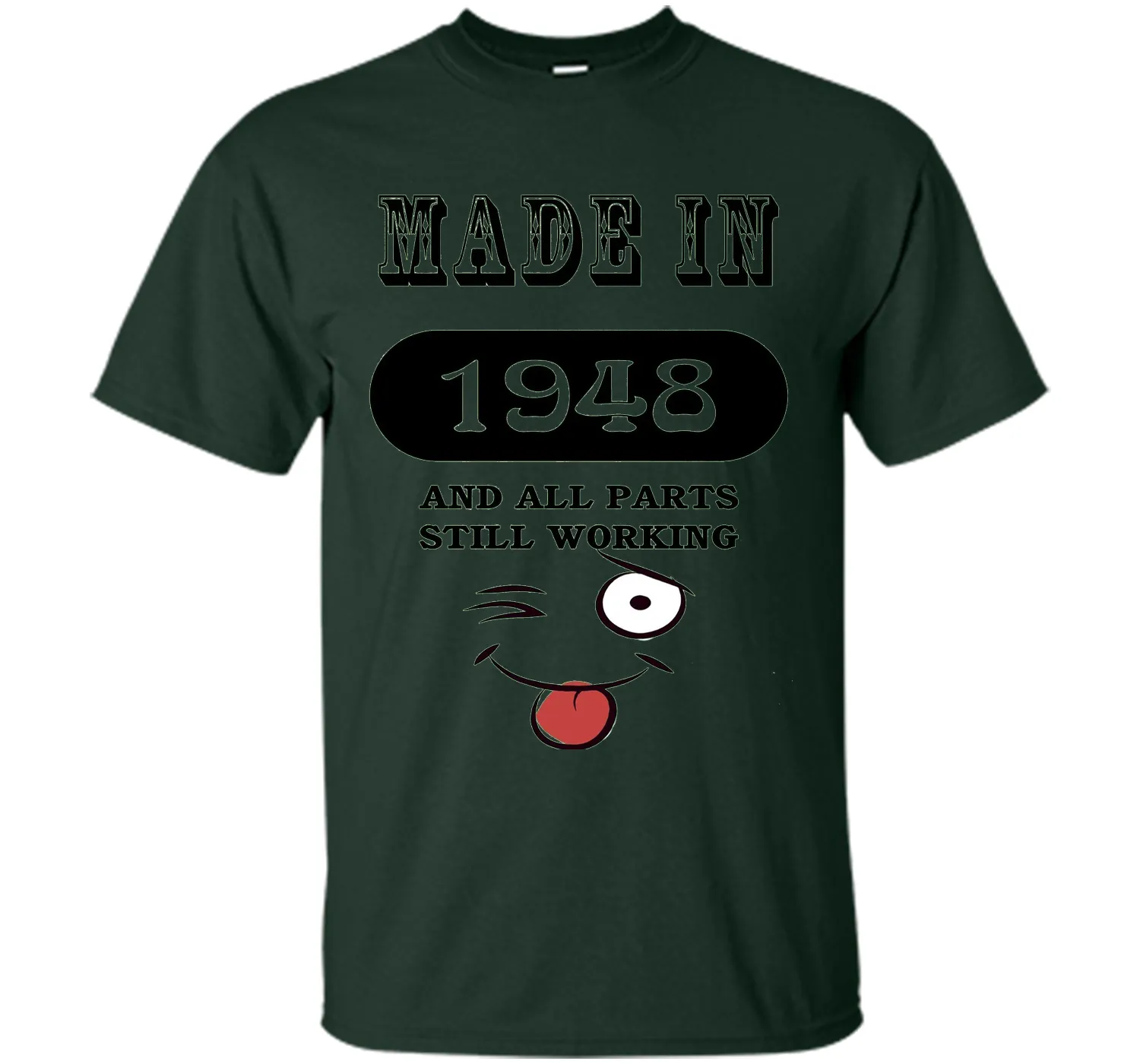 68th Birthday Gift Made in 1948 Funny Ladies Gentlemans T-Sh