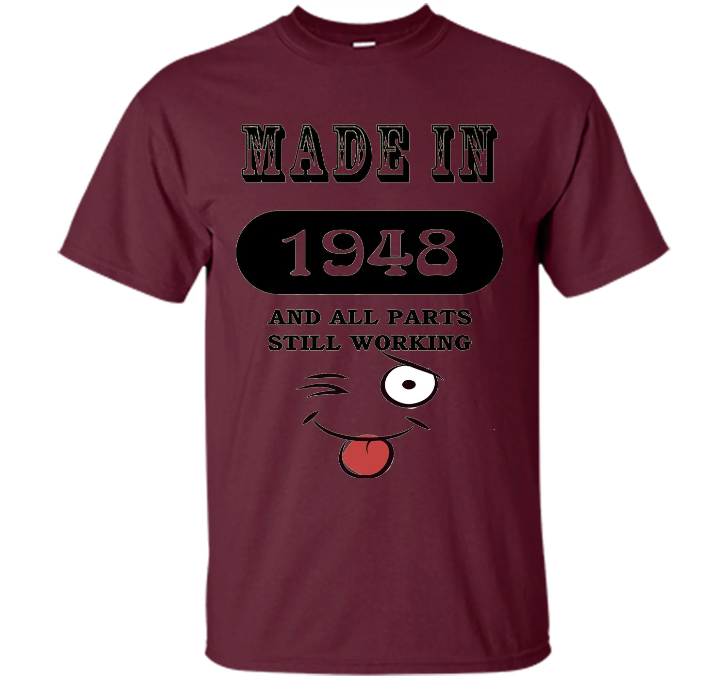 68th Birthday Gift Made in 1948 Funny Ladies Gentlemans T-Sh