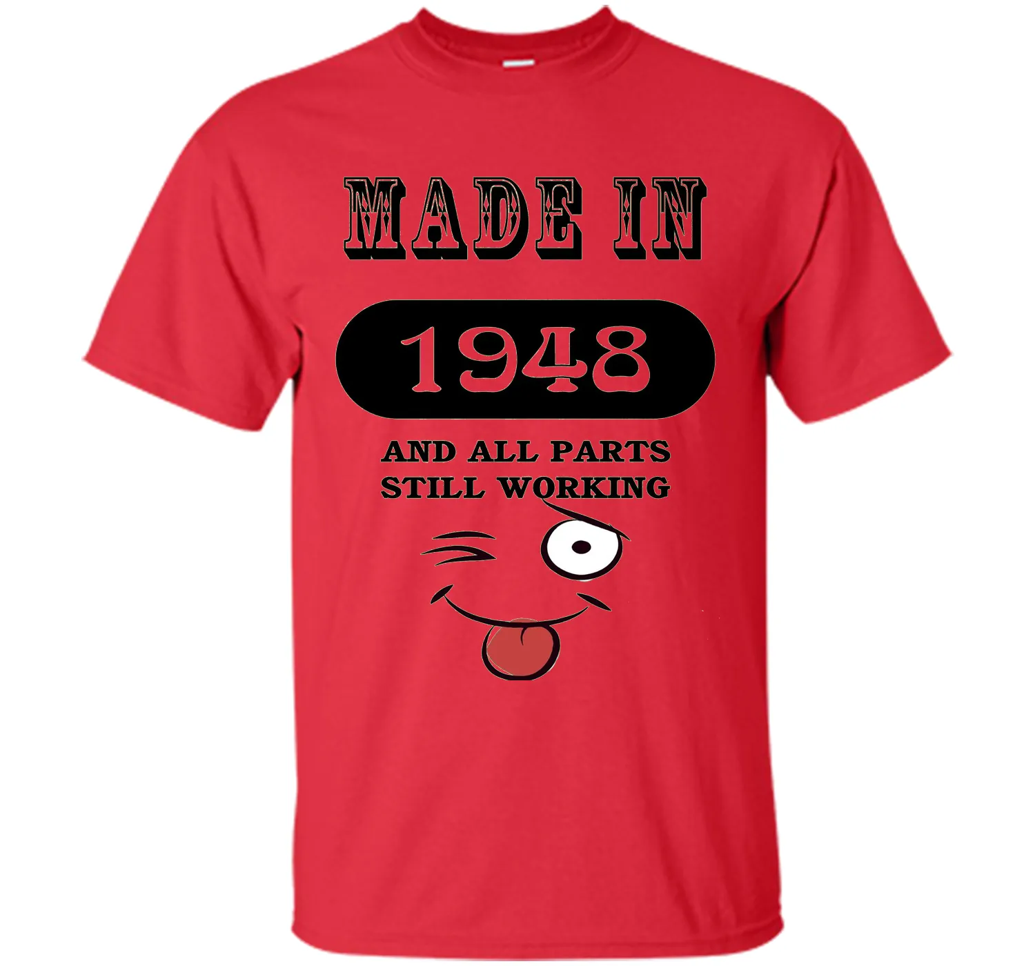 68th Birthday Gift Made in 1948 Funny Ladies Gentlemans T-Sh