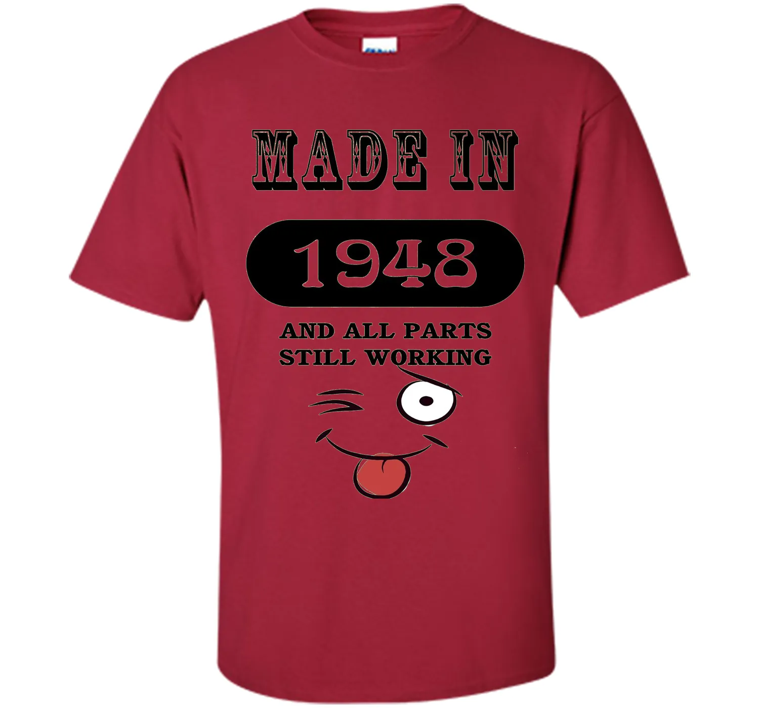 68th Birthday Gift Made in 1948 Funny Ladies Gentlemans T-Sh