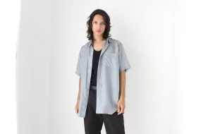 80s PURE SILK Classic Boxy in Dove Grey