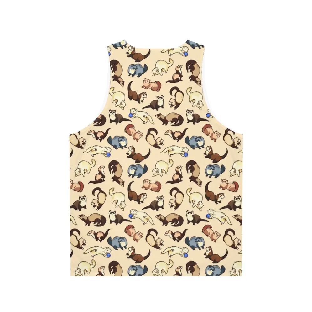 Adorable Cat Snake Pattern Unisex Tank Top