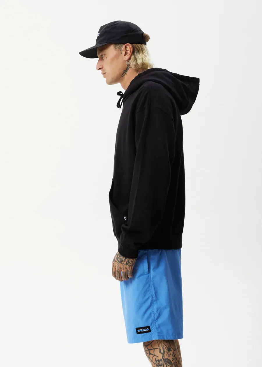 Afends Liquid Logo Hoodie - Black