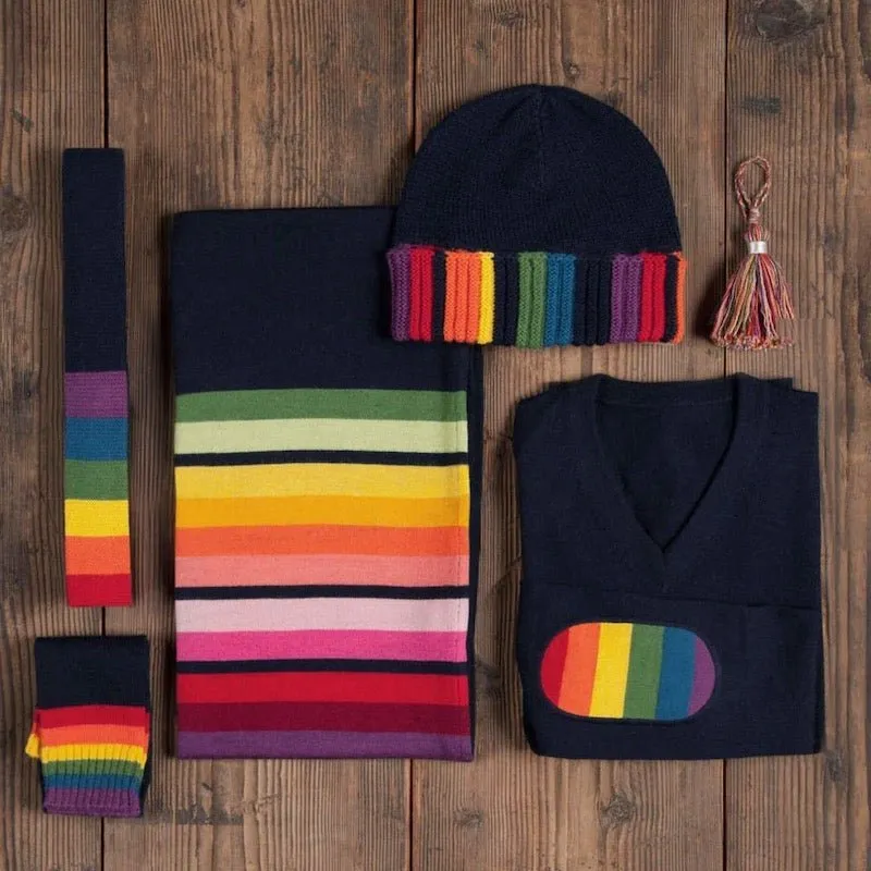Alicia Adams Alpaca Rainbow Throw