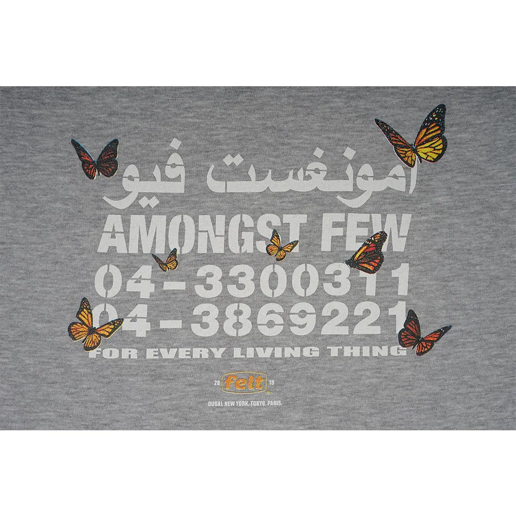 amongst few x Felt - Butter Stencil Hoodie (Grey)