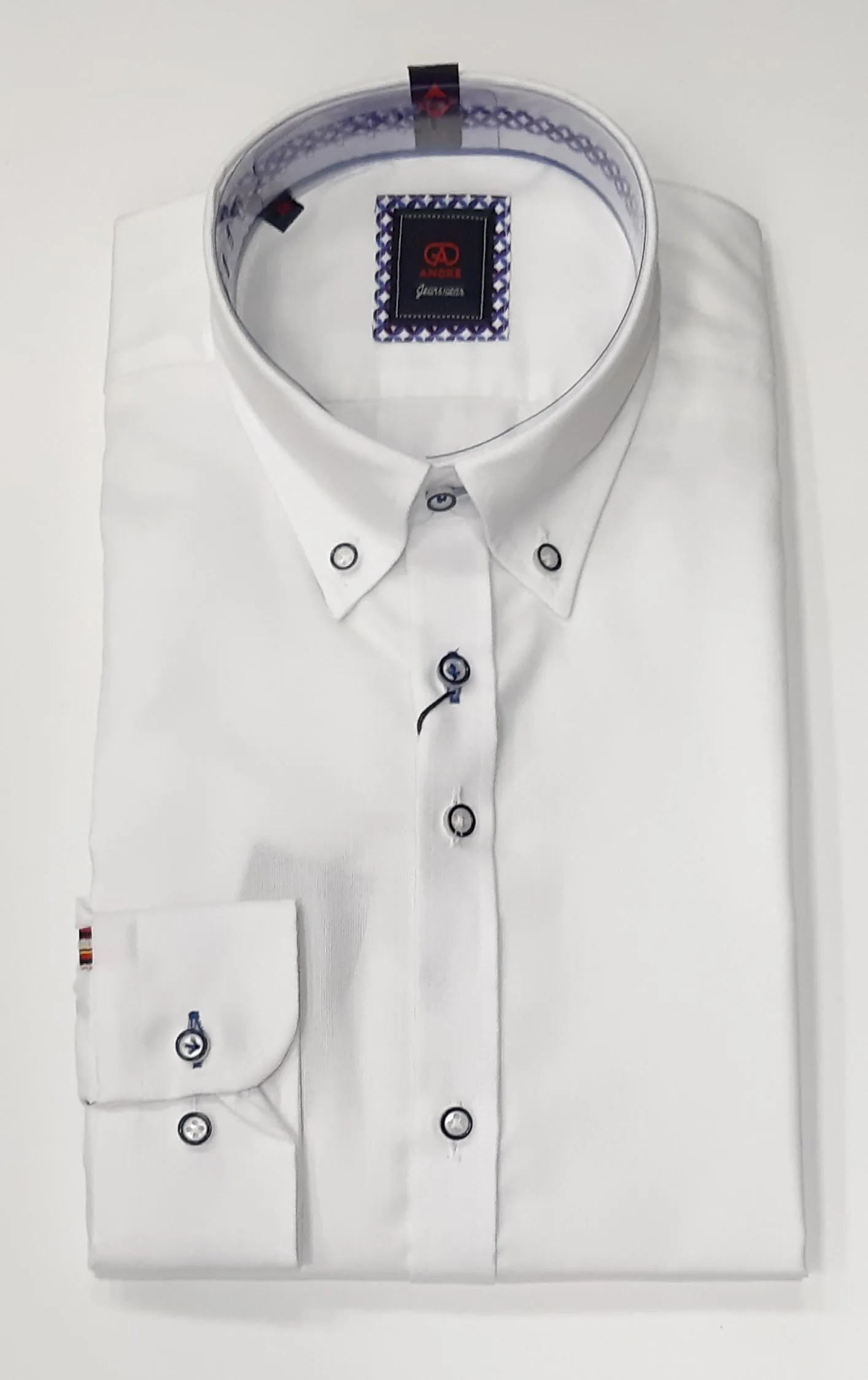 Andre Ralph Long Sleeve Shirt - White