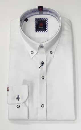 Andre Ralph Long Sleeve Shirt - White