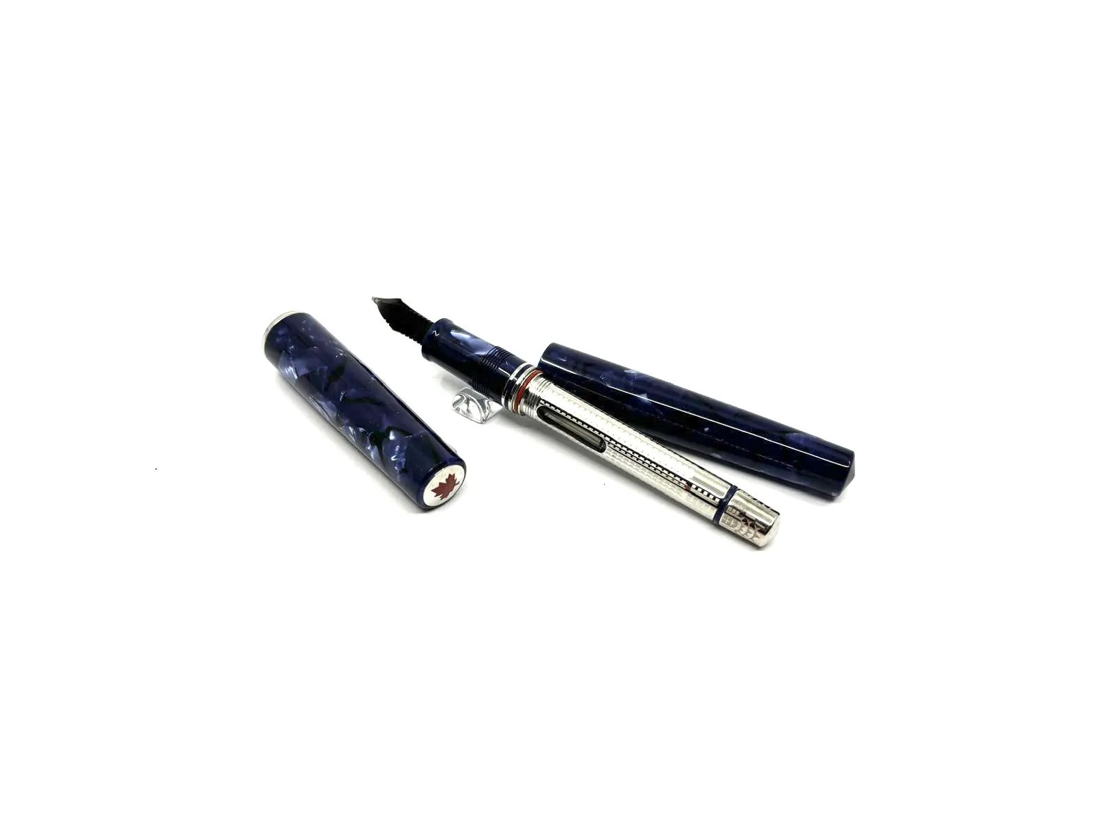 ASC Bologna Medio Blue la Royale Celluloid Exclusive for Canada-  Fitted with Nakaya Nib!