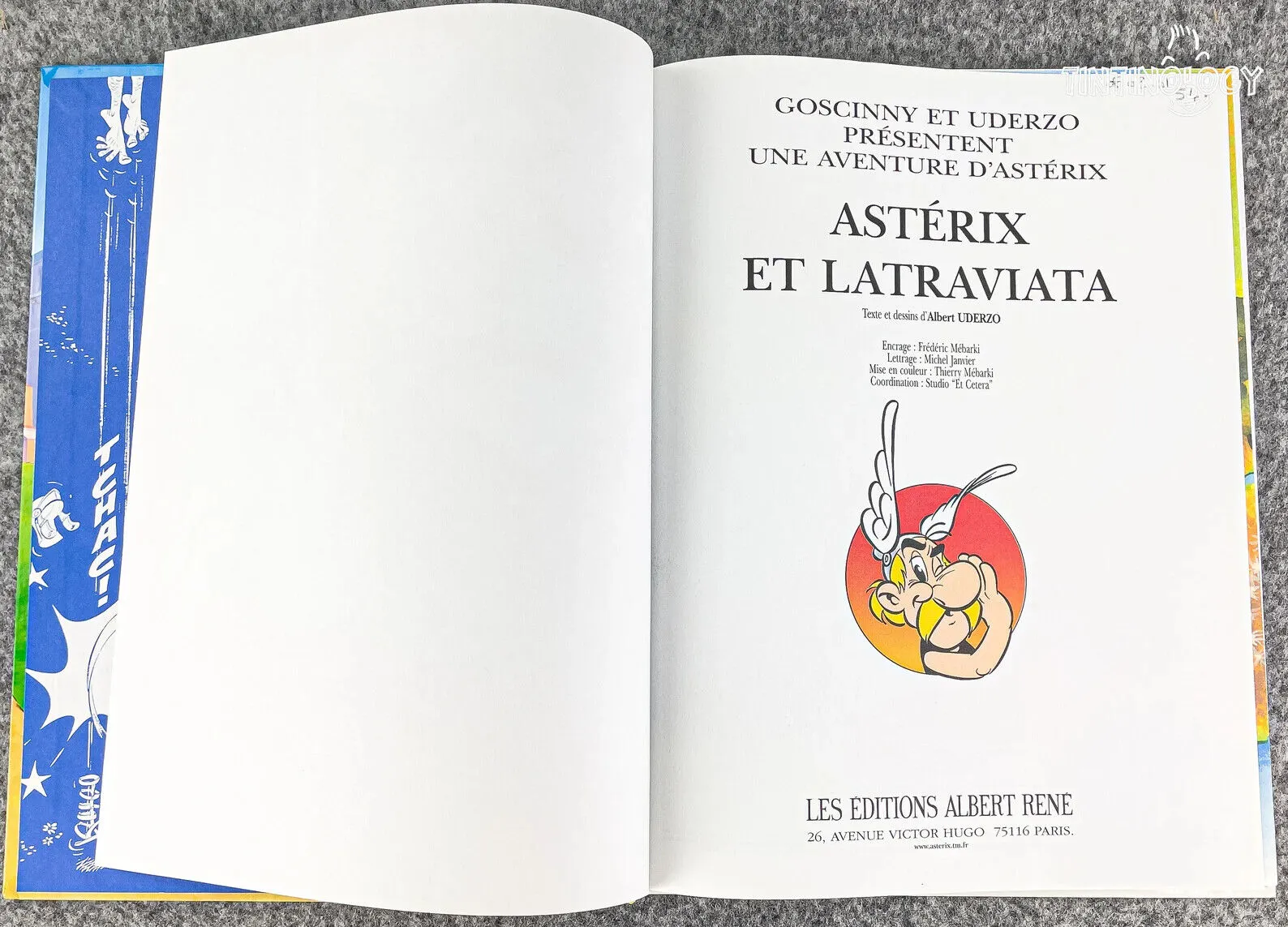 Asterix Et Latraviata - Editions Rene 2001 1st Belgian Edition Rare HB Book EO