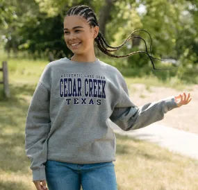 Authentic Lake Gear Cedar Creek Texas Crewneck Sweatshirt