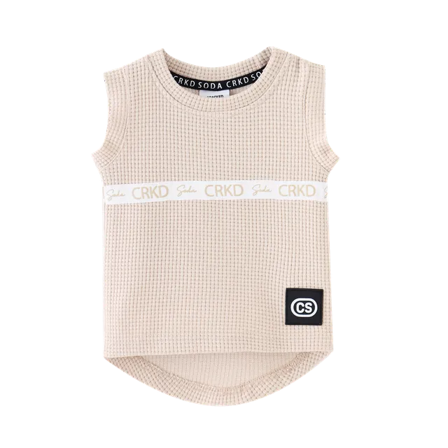Axel Detailed Tank - Beige