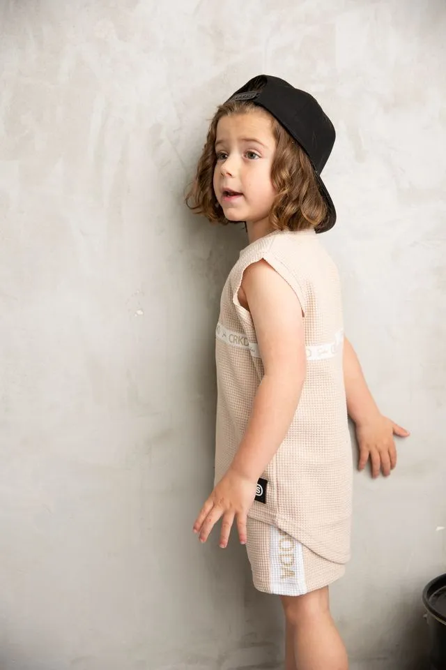 Axel Detailed Tank - Beige