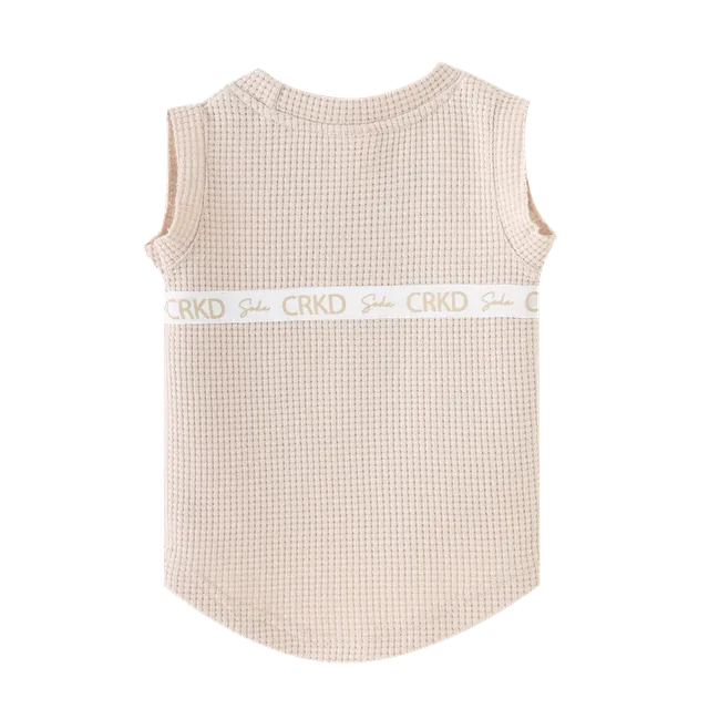 Axel Detailed Tank - Beige