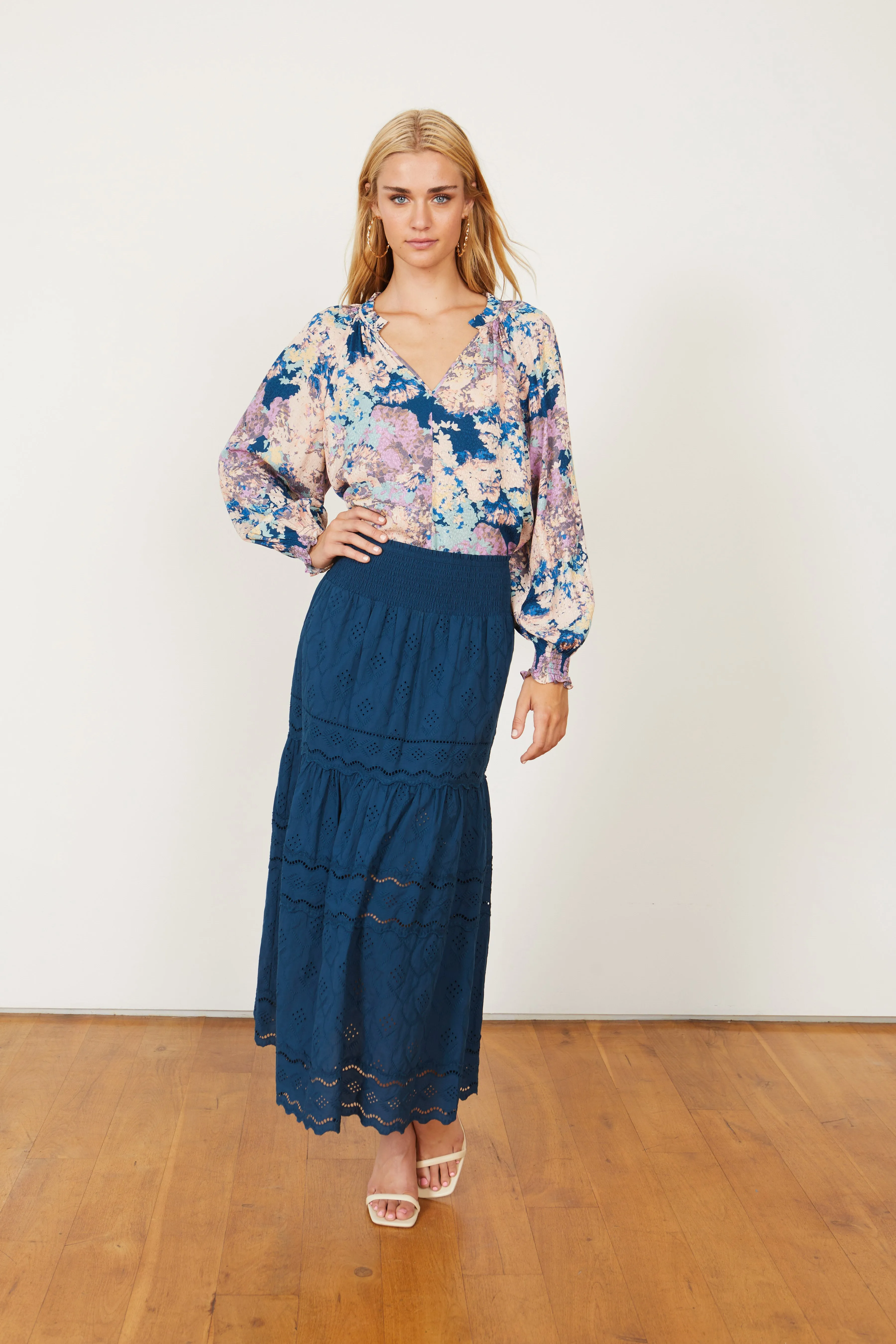 Bailey Skirt in Blue Opal