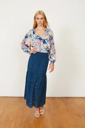Bailey Skirt in Blue Opal