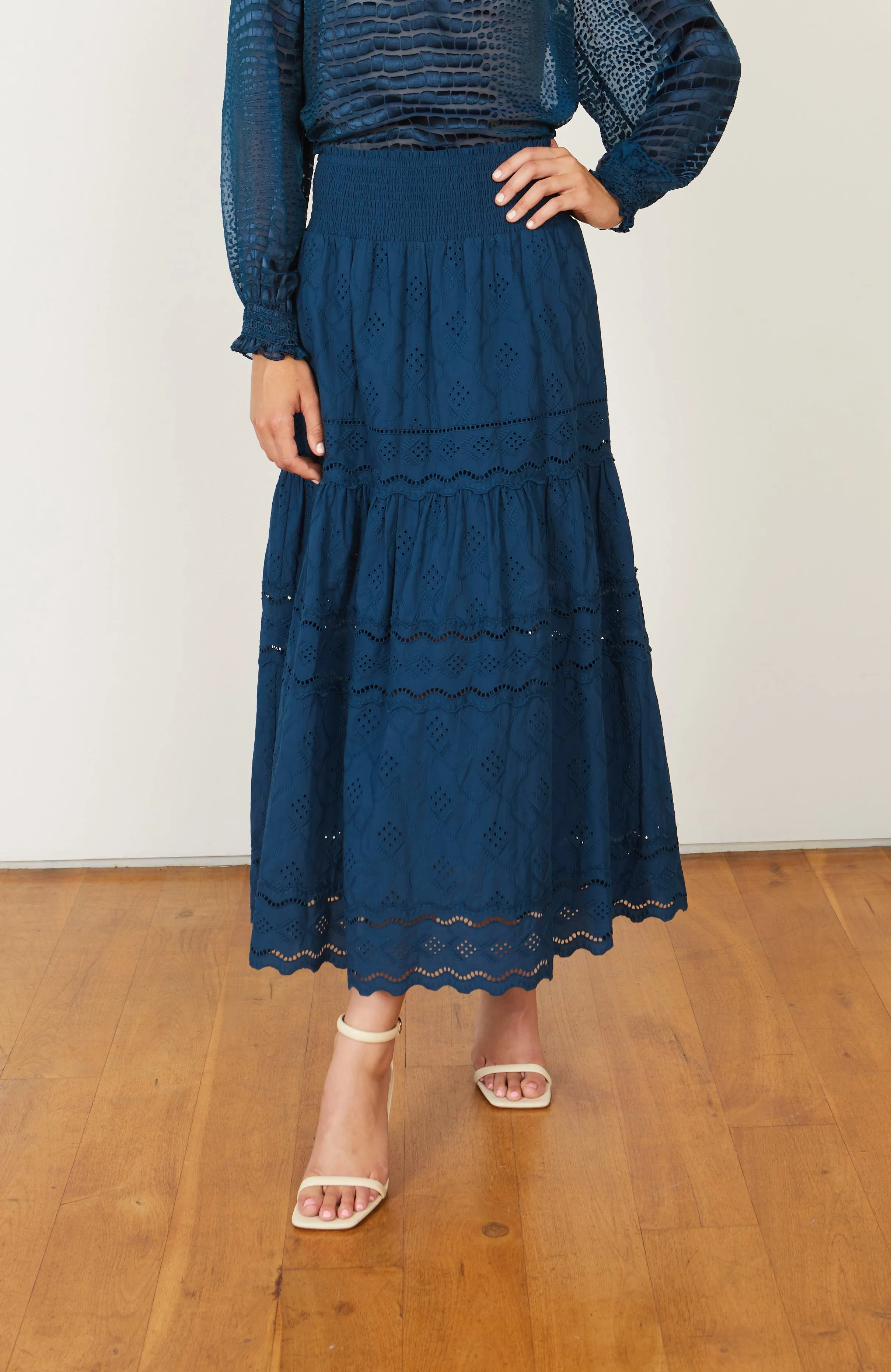 Bailey Skirt in Blue Opal