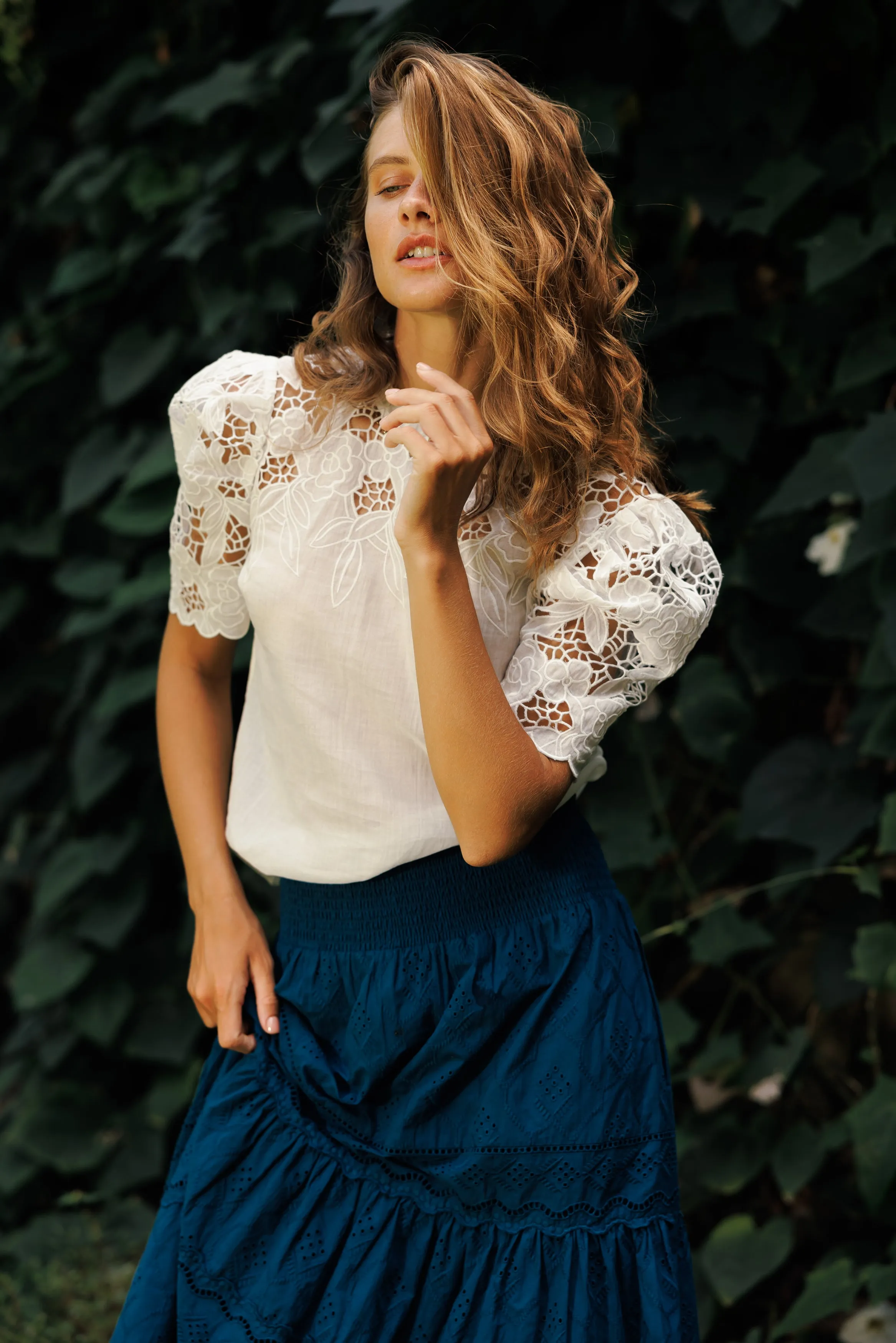 Bailey Skirt in Blue Opal
