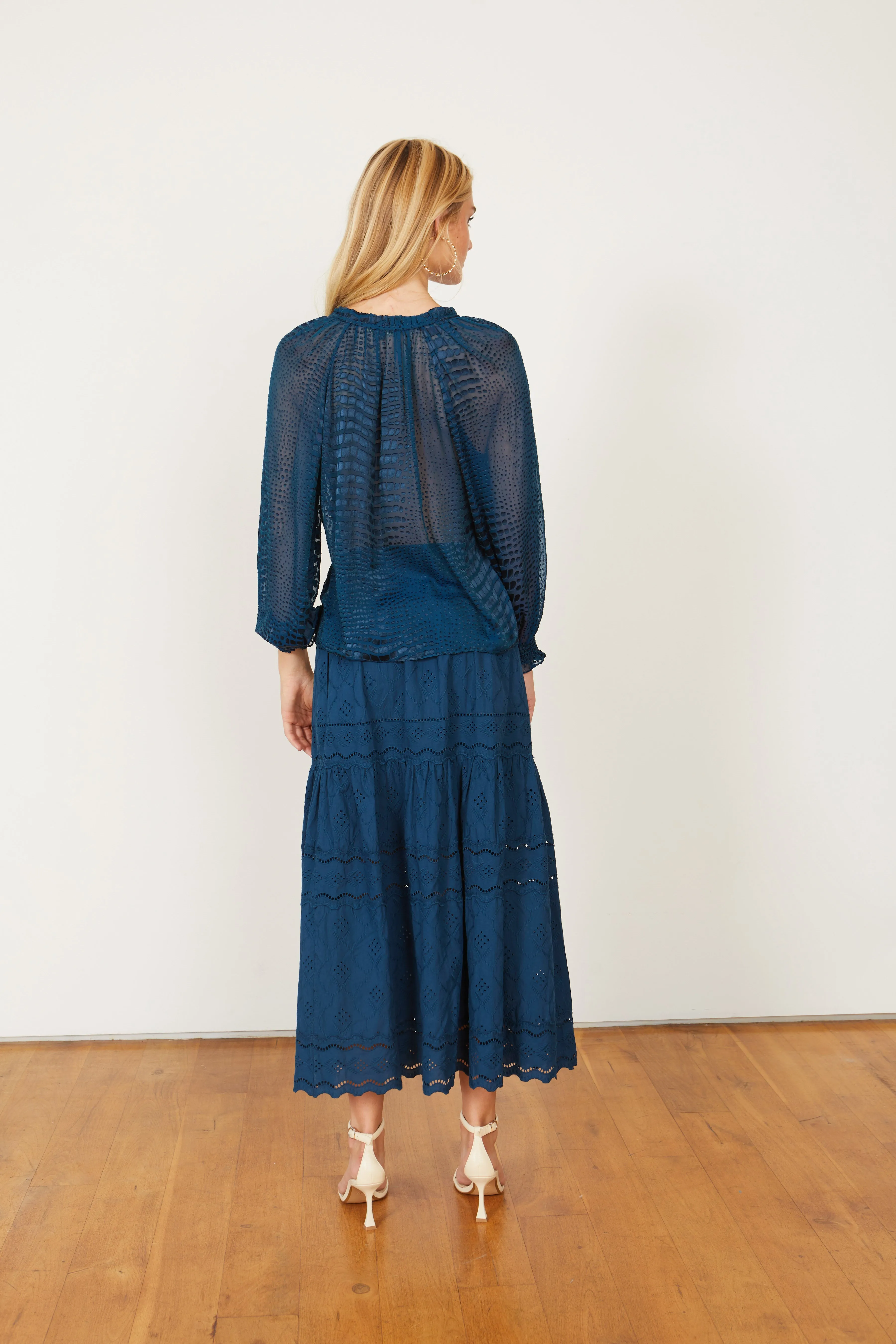 Bailey Skirt in Blue Opal