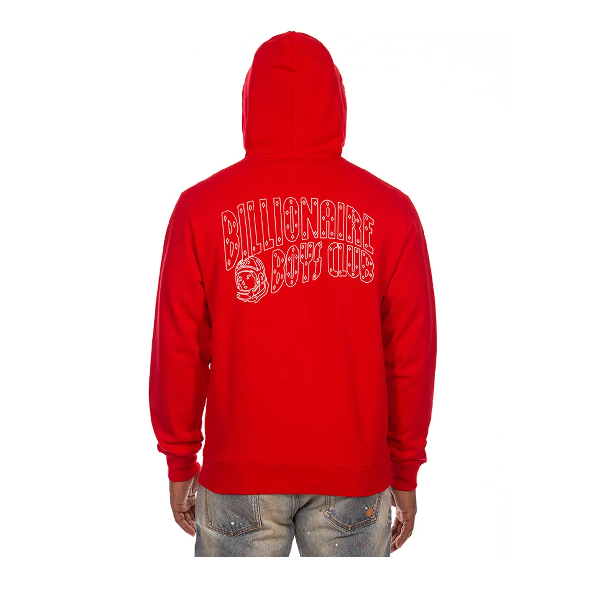 Billionaire Boys Club Mens Line Helmet Hoodie 8303-600 Racing Red
