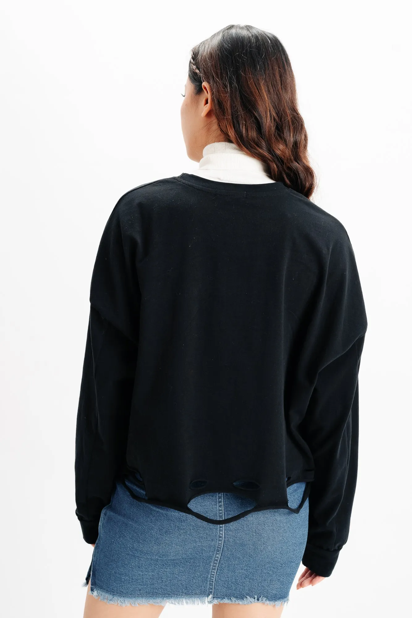 Black Graphic Top