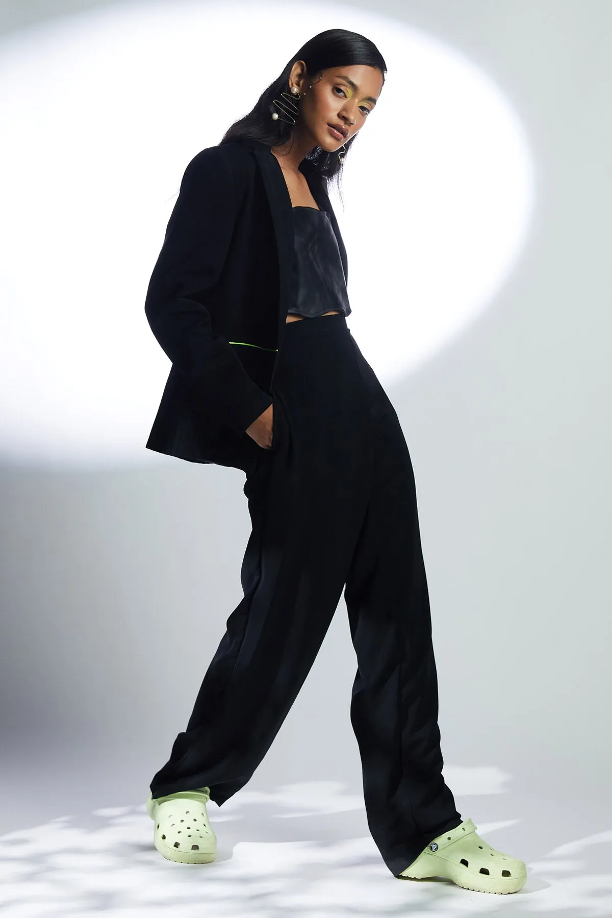 Black High Waist Pants