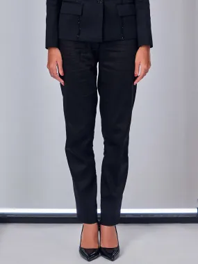 Black High Waist Trouser