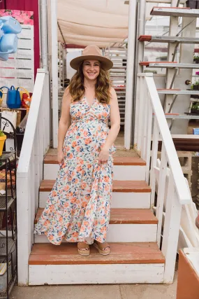 Britney Halter Tie Maxi Dress