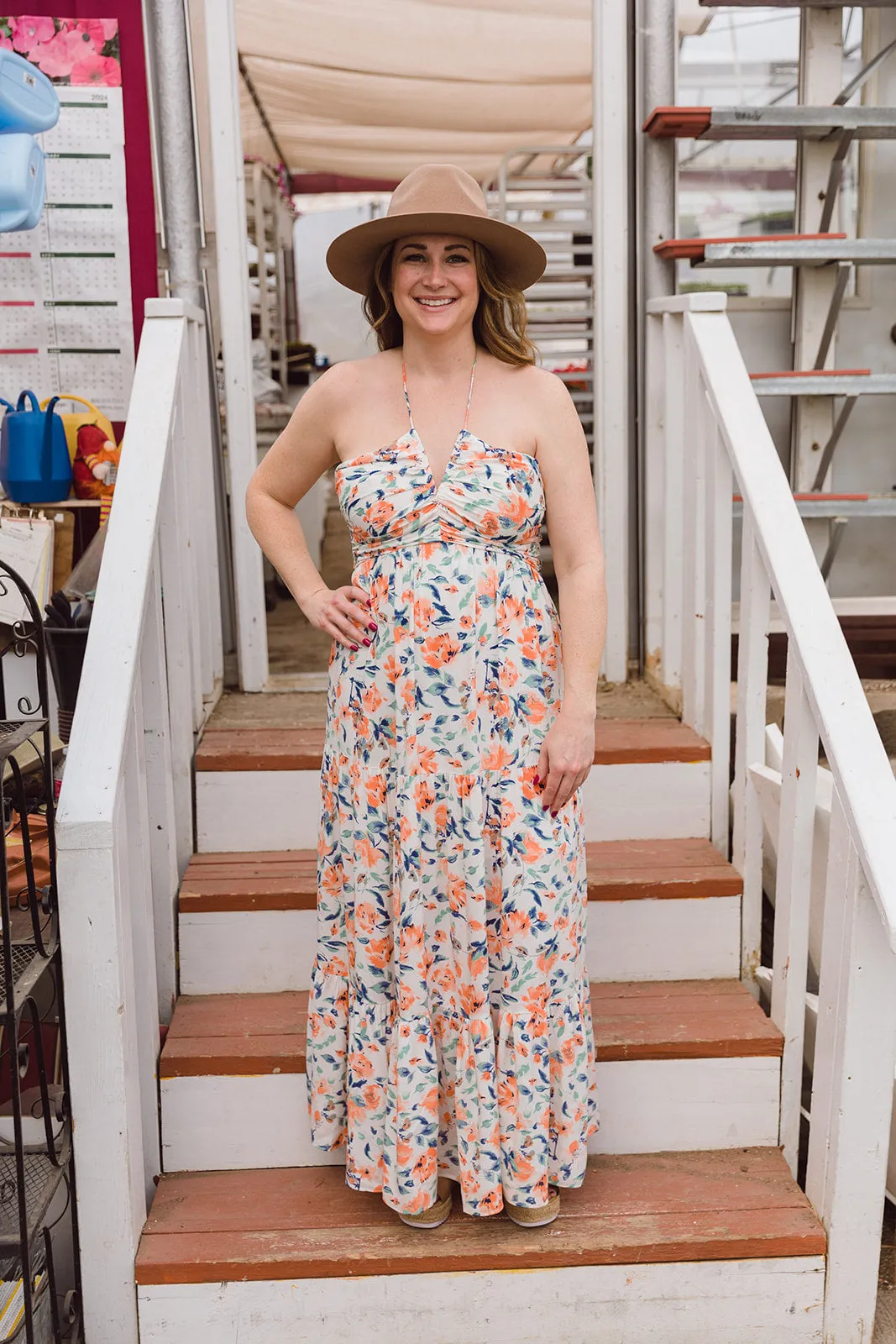 Britney Halter Tie Maxi Dress