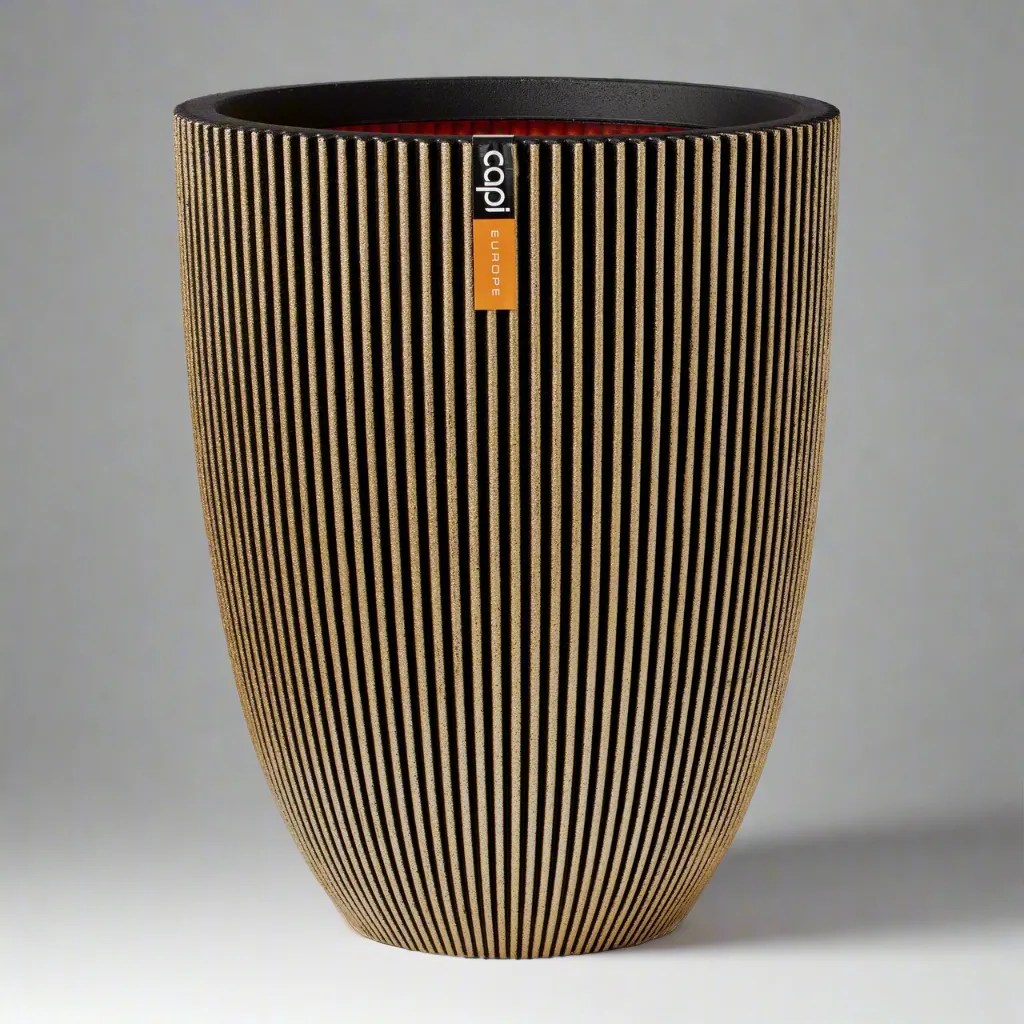 Capi Europe Low Groove Elegant Vase