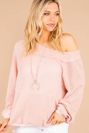 Case Closed Powder Pink Waffle Top