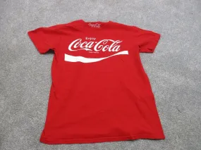 Coca Cola T-Shirt Mens Size Small Red Enjoy 100% Cotton Short Sleeve Solid