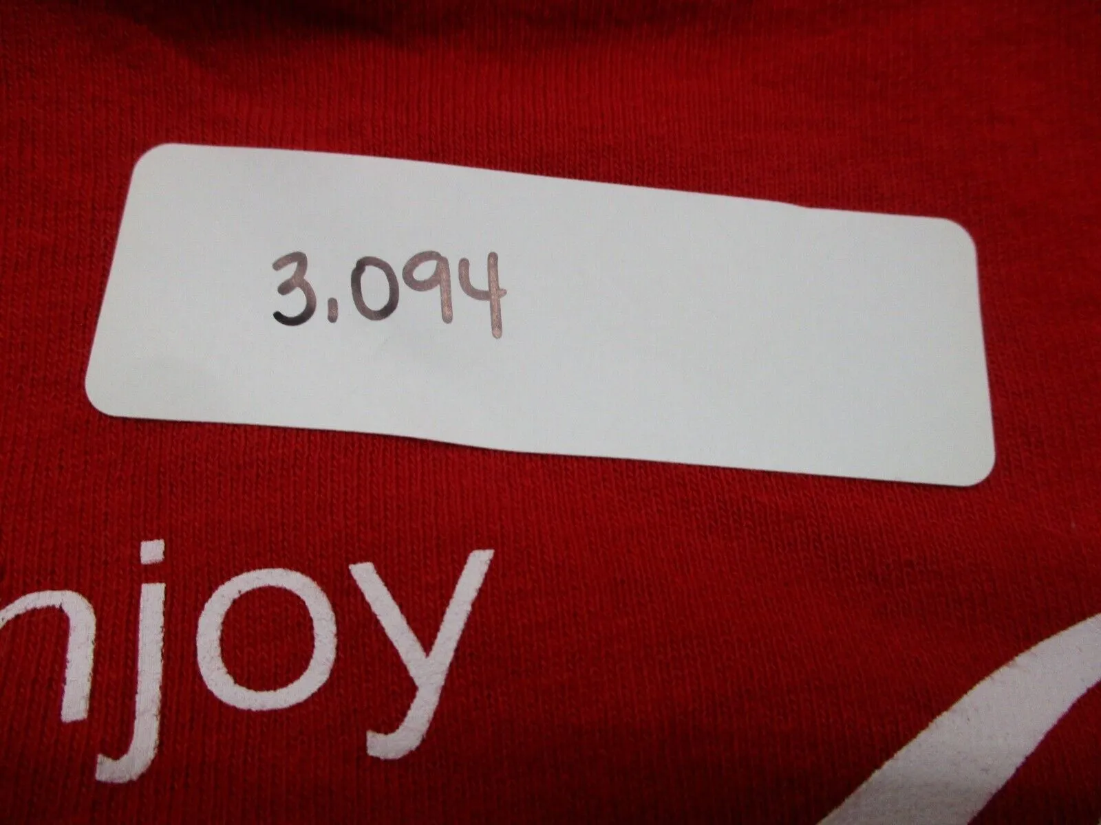 Coca Cola T-Shirt Mens Size Small Red Enjoy 100% Cotton Short Sleeve Solid