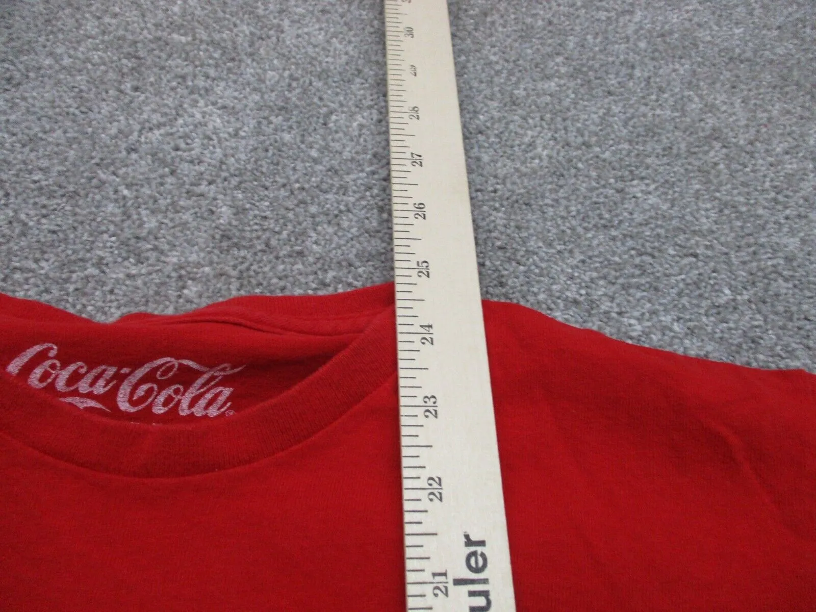 Coca Cola T-Shirt Mens Size Small Red Enjoy 100% Cotton Short Sleeve Solid
