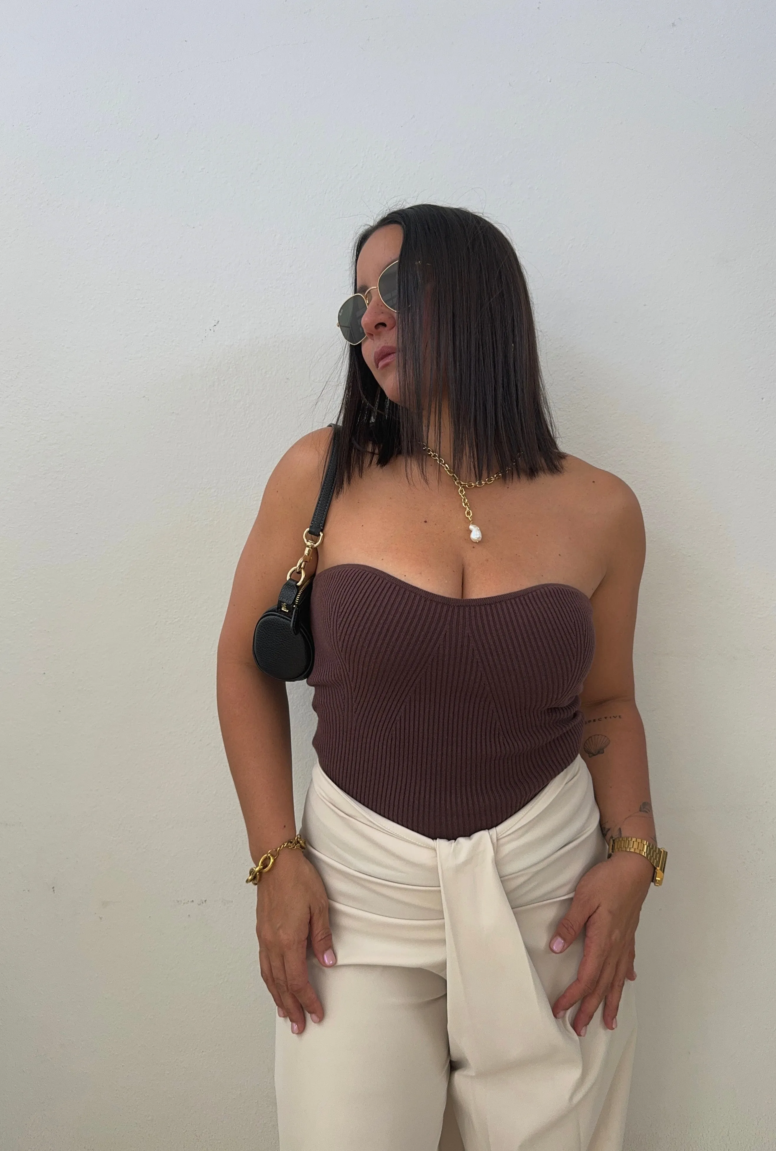 Coffee Bean Tube Top