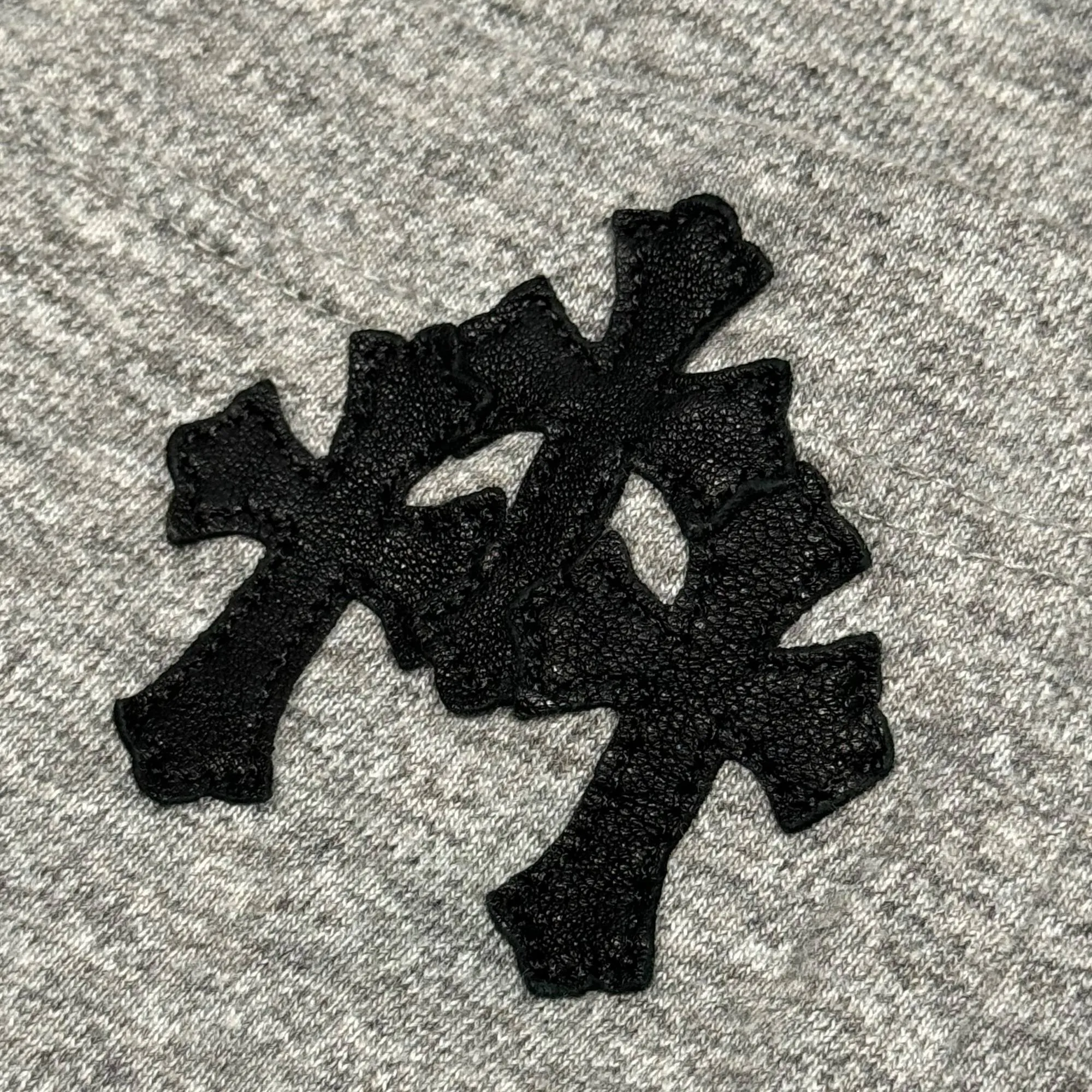 Cross Patch Henley Button Up Shirt