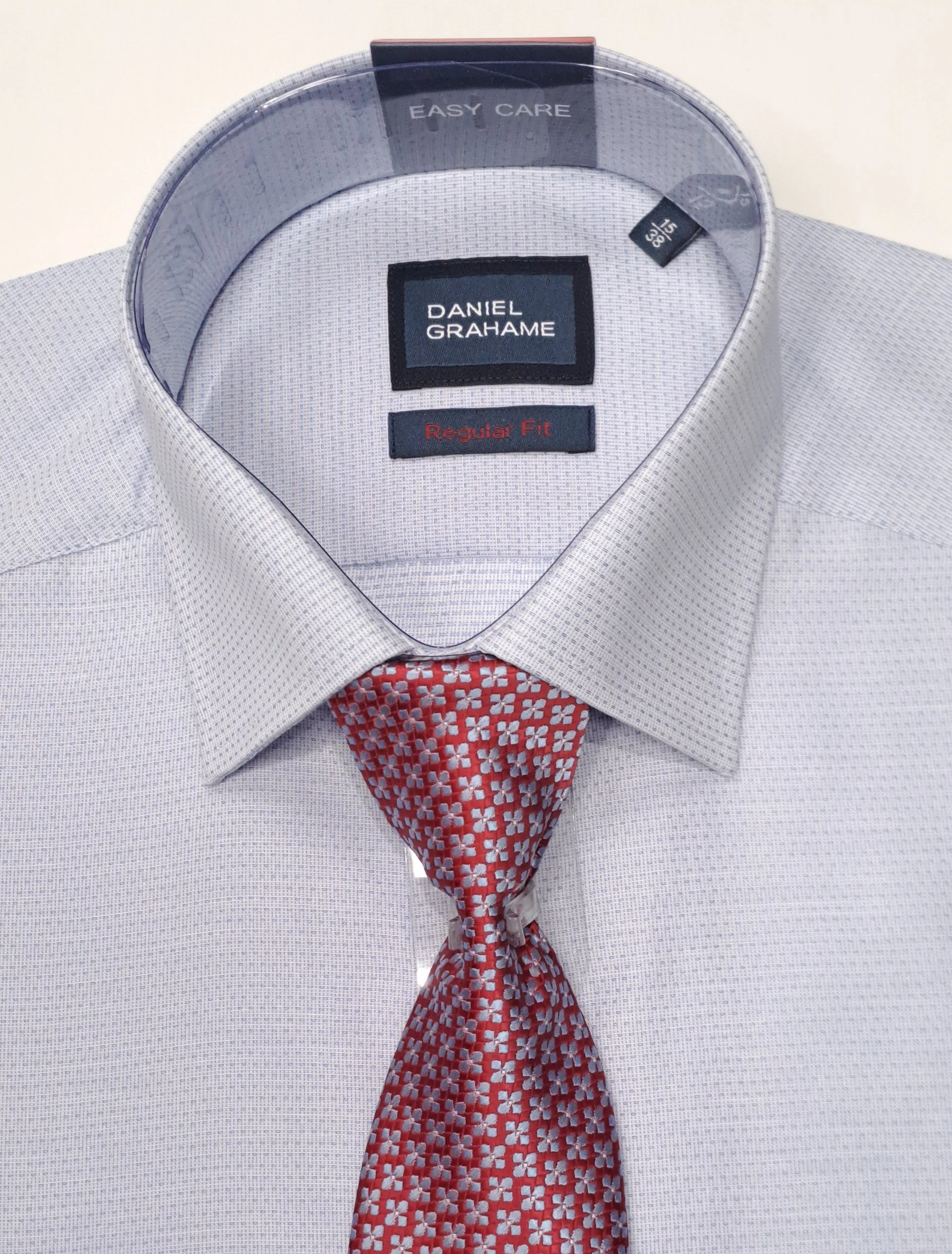 Daniel Grahame Gordon Long Sleeve Formal Shirt & Tie 22 - Blue