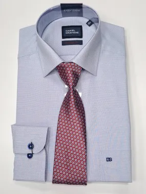 Daniel Grahame Gordon Long Sleeve Formal Shirt & Tie 22 - Blue