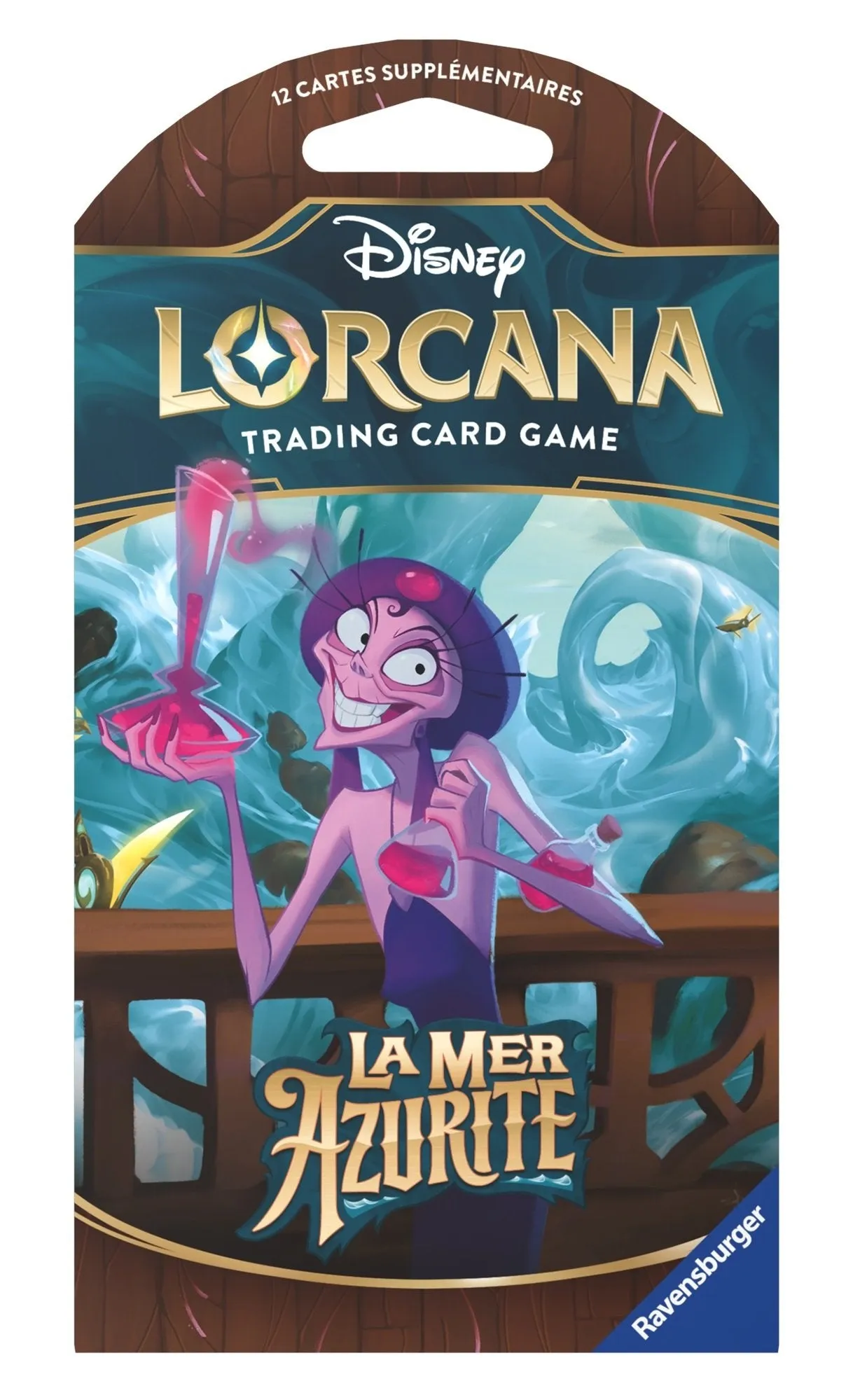 Disney Lorcana JCC : La Mer Azurite - Booster sous blister (1x blister cartonné aléatoire)- FR