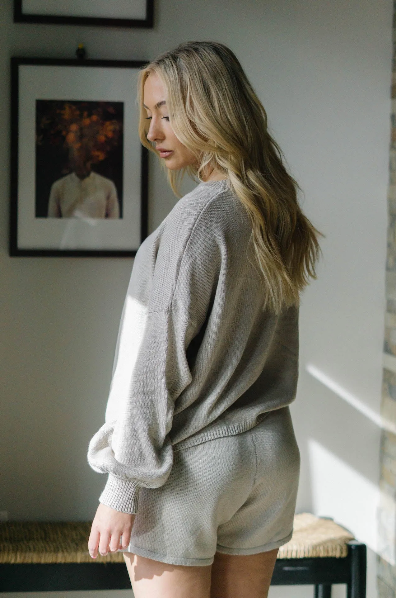 Dominica Knit Two Piece Set - Oatmeal