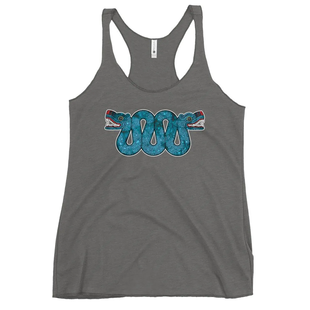Double Headed Aztec Serpent - Women's Racerback Tank Top