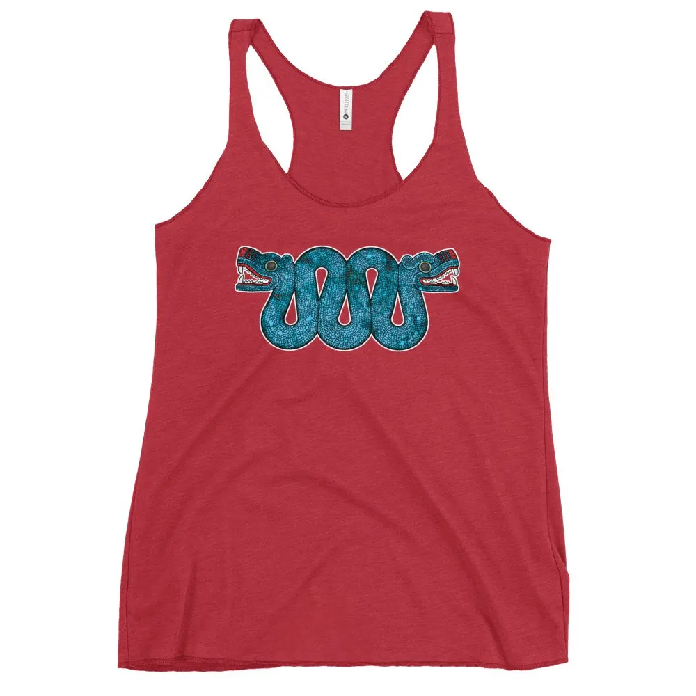 Double Headed Aztec Serpent - Women's Racerback Tank Top