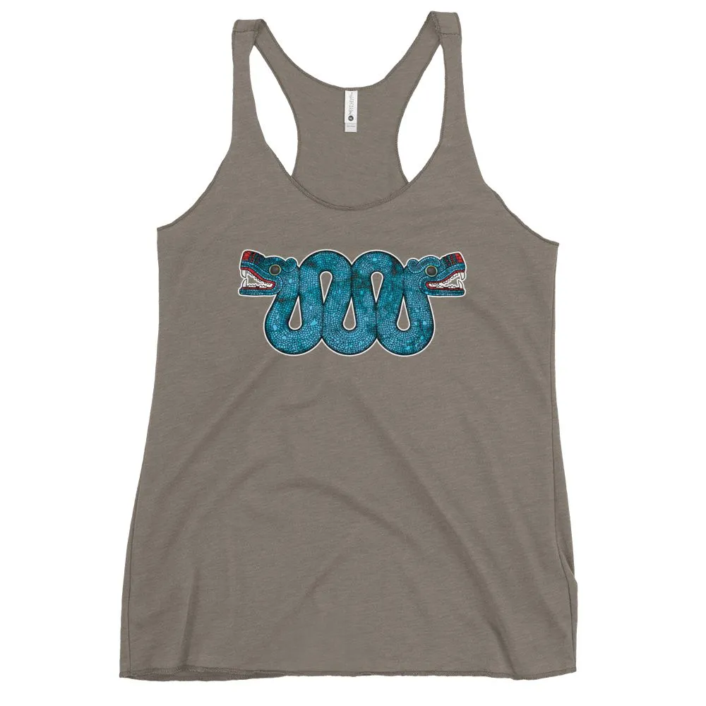 Double Headed Aztec Serpent - Women's Racerback Tank Top
