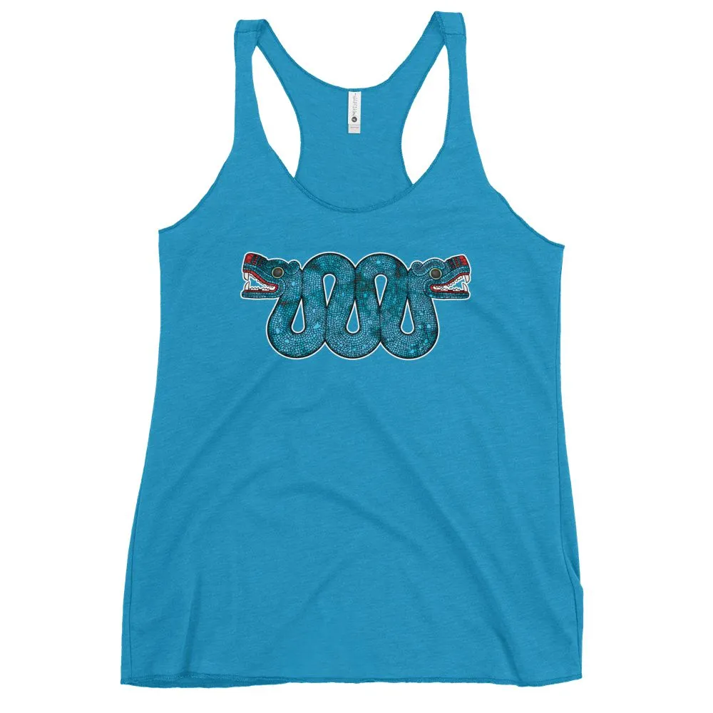 Double Headed Aztec Serpent - Women's Racerback Tank Top