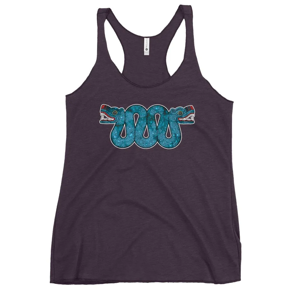 Double Headed Aztec Serpent - Women's Racerback Tank Top