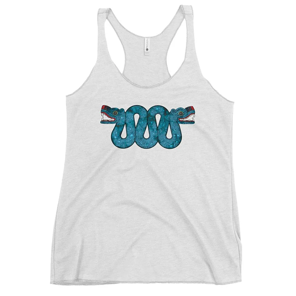 Double Headed Aztec Serpent - Women's Racerback Tank Top