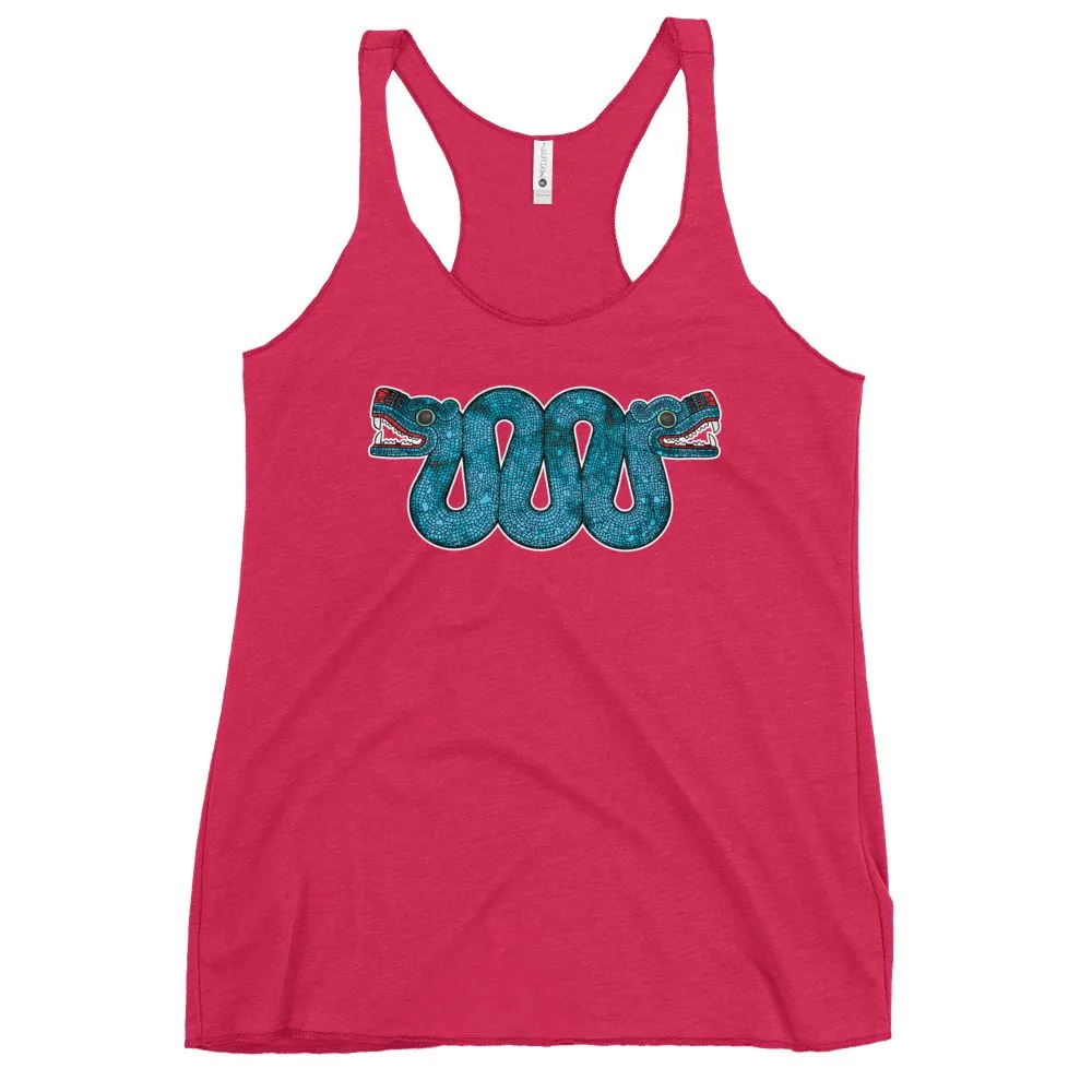 Double Headed Aztec Serpent - Women's Racerback Tank Top