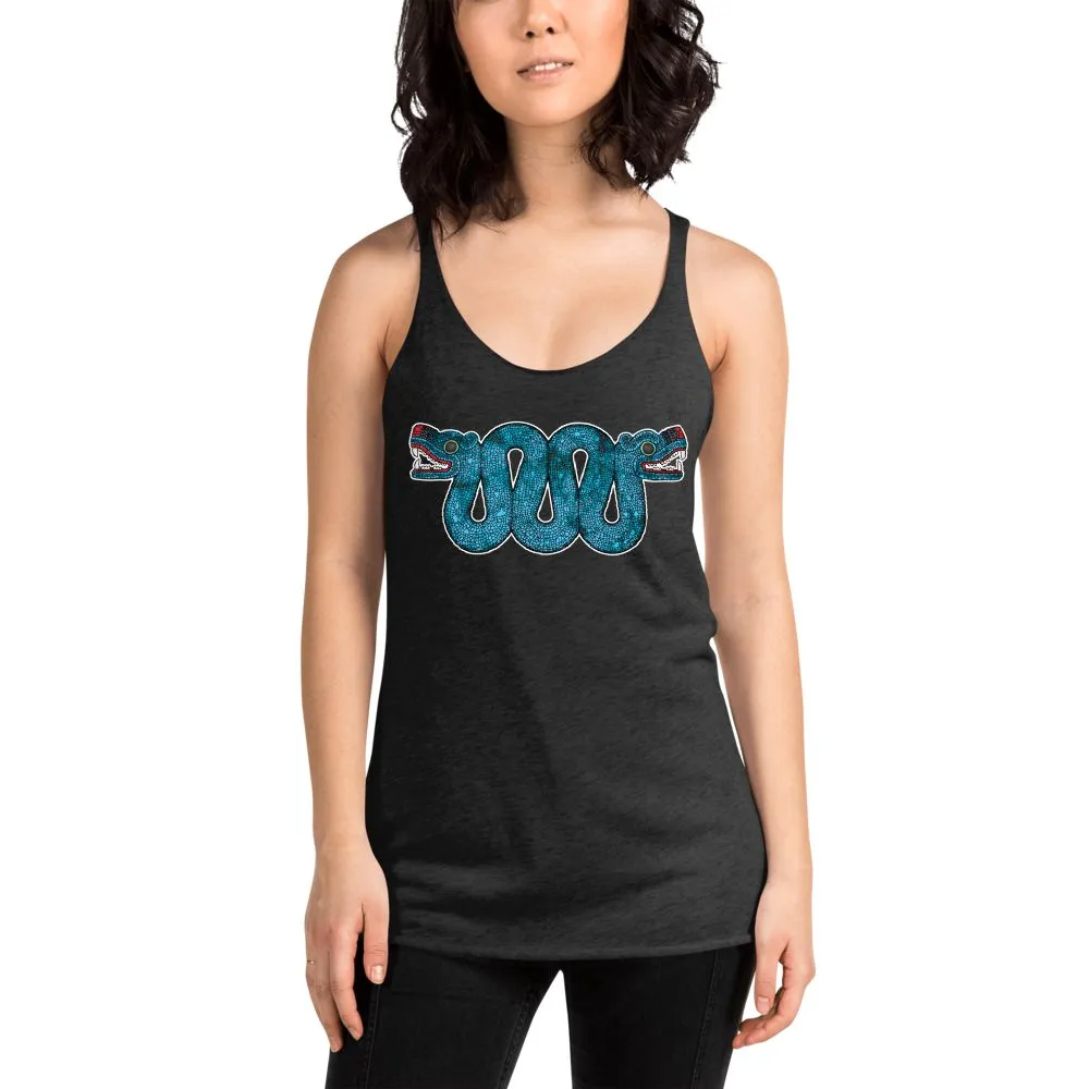 Double Headed Aztec Serpent - Women's Racerback Tank Top