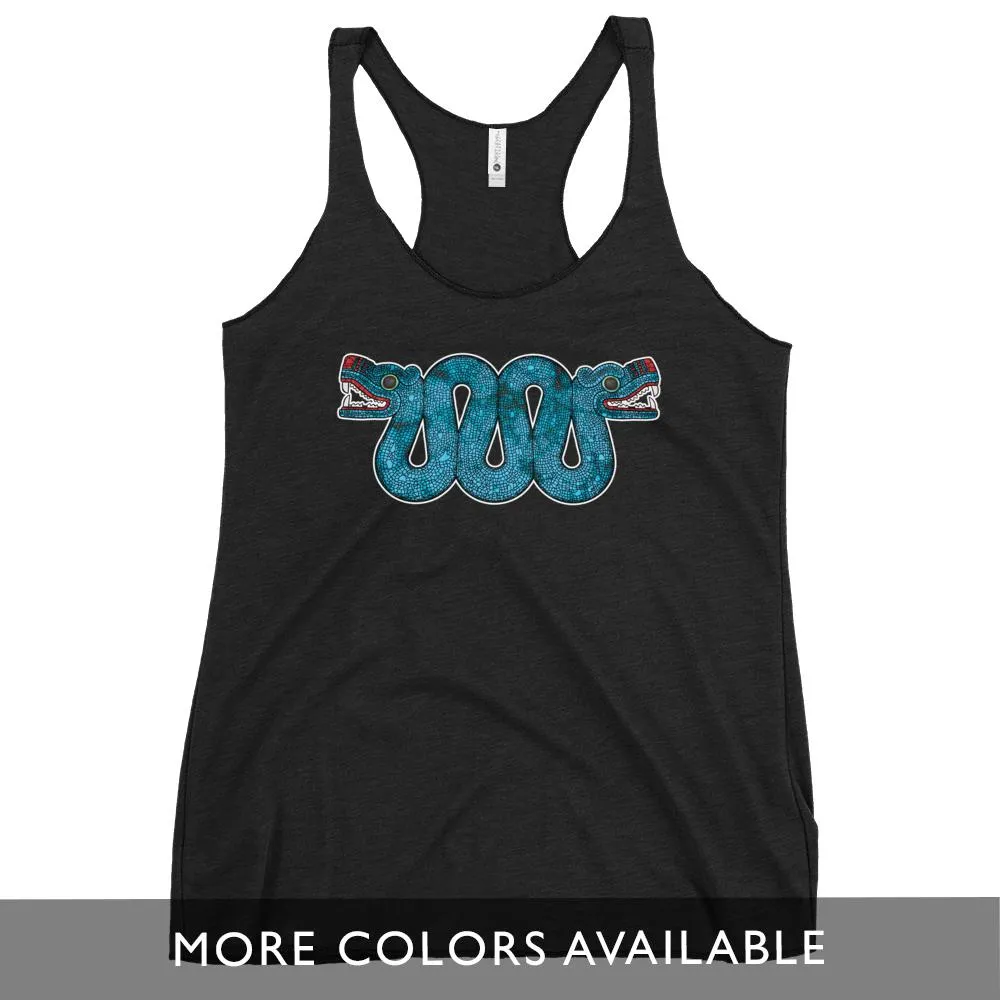 Double Headed Aztec Serpent - Women's Racerback Tank Top