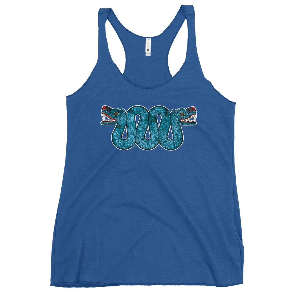 Double Headed Aztec Serpent - Women's Racerback Tank Top